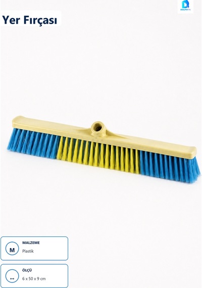 Yer Fırçası 50 Cm Çok Renkli Plastik