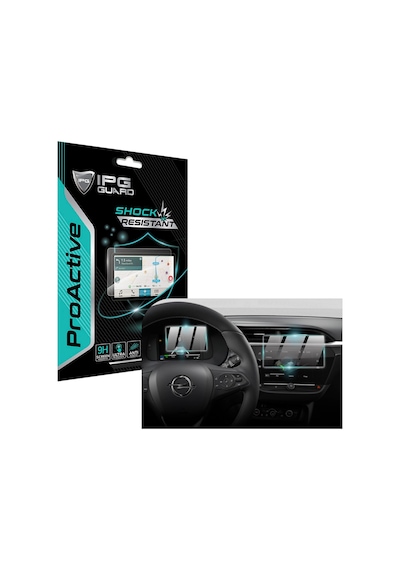 Opel 2020-2022 Corsa 7 Inch Multimedya Ve Gösterge Paneli 9h Nano Ipg Proactive Ekran Koruyucu