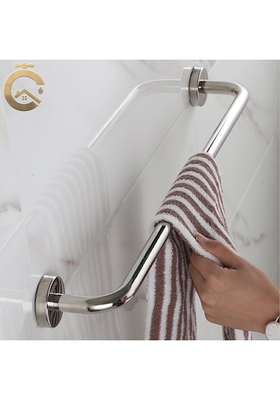 Q19 60 Cm Paslanmaz Parlak Banyo Wc Küvet Yanı Bedensel Engelli Tutunma Barı Tutamak Parlak Krom