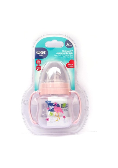 Wee Baby 8690797107536 Akıtmaz Kulplu Bardak, 125 Ml, Mavi Genel