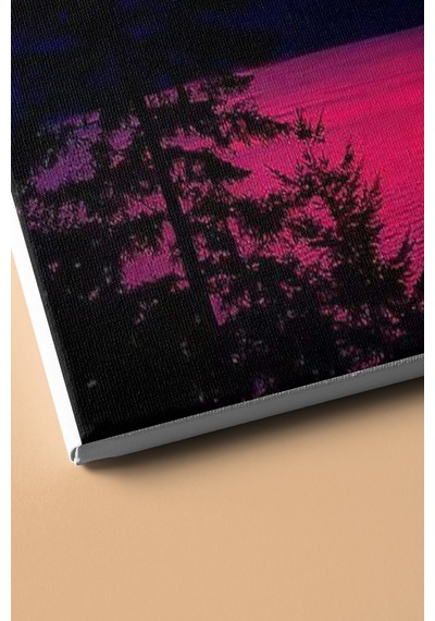 Webstyle Sayılarla Boyama Seti Kasnaklı Gün Batımı Ve Ağaç 50 X 65 Cm