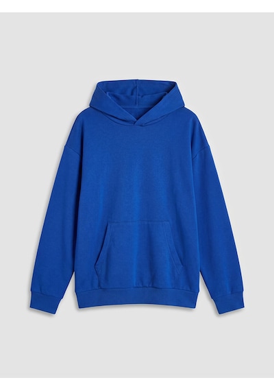 LC Waikiki Lc Waıkıkı Mavi Kanguru Cepli Erkek Hoodie