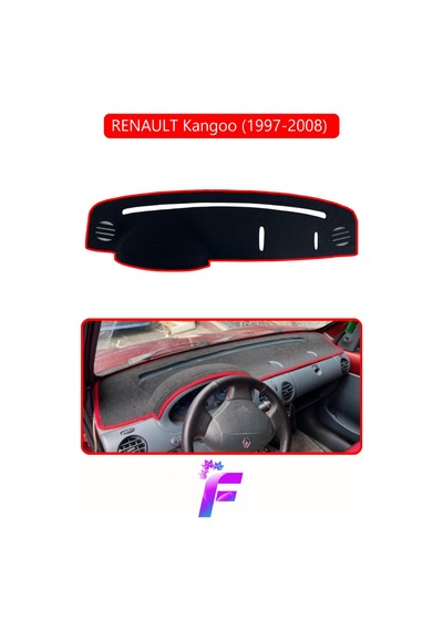 Renault Kangoo 1997-2008 Uyumlu Torpido Örtüsü Yansıma Önleyici Tam Koruma Hızlı Montaj J81