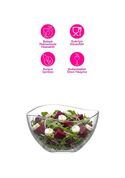 Lav Vira Cam Salata Kasesi Tekli Ekstra Büyük 1880 ml (Sunum Kasesi , Hazırlık Kasesi)