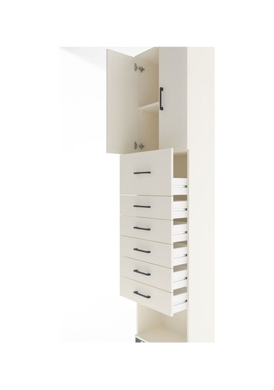 Arges Dolap 2 Raflı 6 Çekmeceli 2 Kapaklı 60x30x243 Aytaşı-ay... Aytaşı