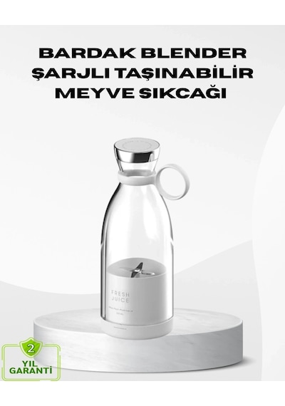 Usb Şarjlı Kablosuz Blender Taşınabilir, Kompakt Ve Çevre Dostu Meyve Sıkıcı