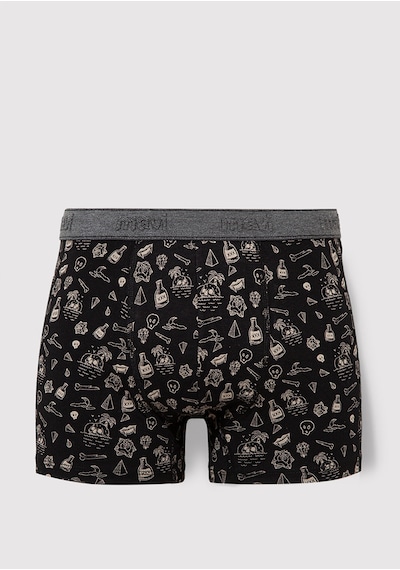 Mavi - Baskılı Siyah Boxer 091719-900 Siyah