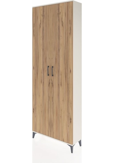 Arges Dolap 5 Raflı 2 Kapaklı 88x30x243 Aytaşı-çam Aytaşı