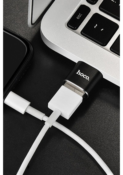 Hoco. Ua5 Tak Çalıştır Type-c To Usb Dönüştürücü - Siyah
