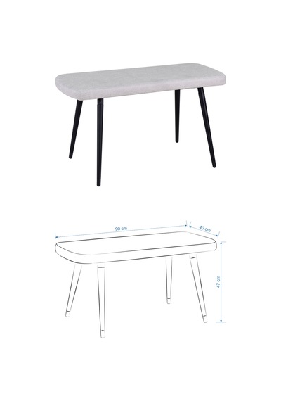 Vilinze Deniz Sandalye Dino Bank Argos Ahşap Mdf Sabit Mutfak Masası Takımı - 70x120 Cm Sigma Beyaz