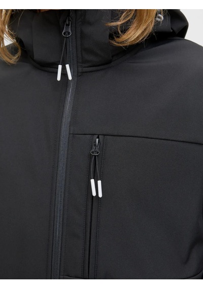 Jack & Jones Jack&jones Jjthatcher Softshell Erkek Mont 12279288 Siyah