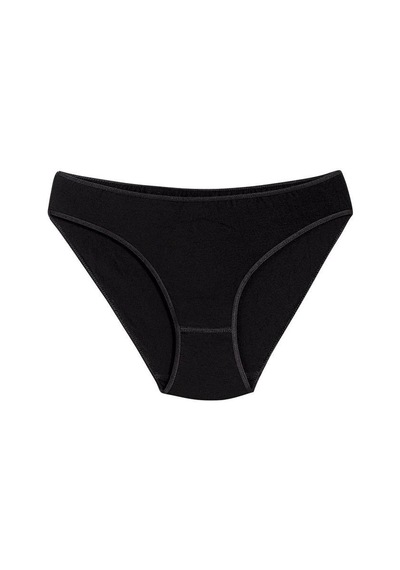 6 Adet Yıldız Bayan Bambu İz Yapmaz Bikini Külot Siyah 3961 Siyah