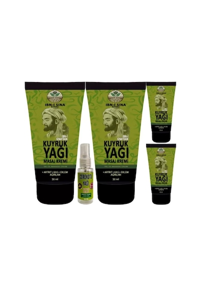 Hubrendy Sh 3 Adet Ibn-ı Sina Kuyruk Yağı Kremi 50 Ml + 1 Adet 30 Ml Çörek Otu Yağı 72774214
