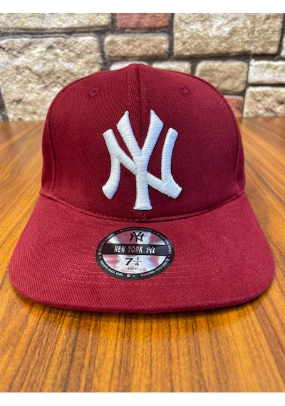 Hamze Ny New York Nakış Hip-hop Snapback Rapper Basket Beyzbol Şapka Cap Bordo
