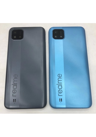 Realme C11 2021 Rmx3231 Kasa Arka Kapak Pil Kapağı - Mavi