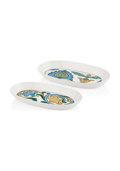 The Mia Limoncello Basic Oval Servis Gri- 26cm 2 Li Set