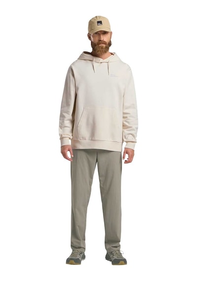 Jack Wolfskın Jack Wolfskin Essential Hoodie Erkek Beyaz Sweatshirt 5127 Beyaz