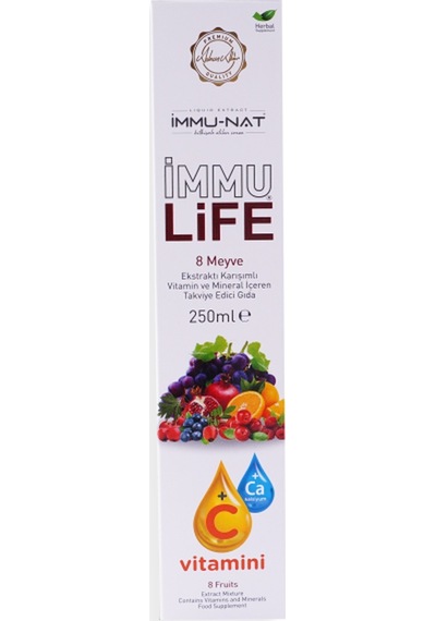 İmmunat İmmu Life 8 Meyve Karışımlı Ekstrakt 250 ML