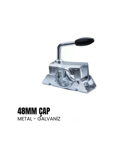 Shuıvan Destek Tekeri Bağlama Kelepçesi 48mm Metal - Galvaniz-2033