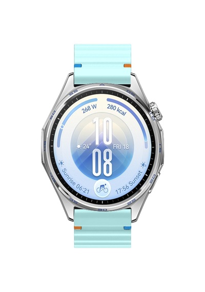 Huawei Watch Gt7 46mm İle Uyumlu Dalga Desenli Tokalı Yumuşak Soft Silikon Kordon