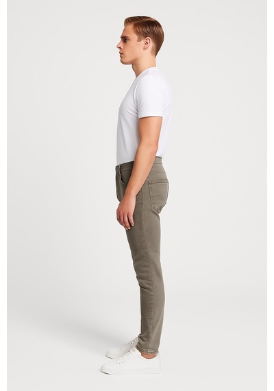 Erkek Slim Fit Dar Paça Esnek Likralı Denim Jeans Kot Pantolon - 7409 Sütlü Kahve Erkek Slim Fit Dar Paça Esnek Likralı Denim Jeans Kot Pantolon - 7409 Sütlü Kahve