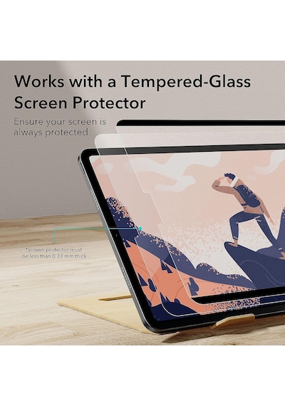 Apple Uyumlu iPad 10.9 Kağıt Hissi Mıknatıslı Çıkarılabilir Ekran Koruyucu Air 4 Pro 11 2018/2022 Mat Ekran