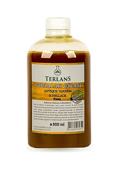 Terlans Doğal Ahşap Cilası Gomalak 500 Ml + Sürme Topu Hediye