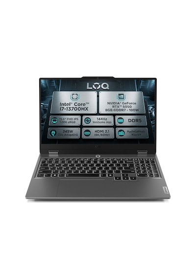 Lenovo LOQ 15IRX10 83JE00WGTR-018 i7-13700HX 16 GB 1 TB SSD 8 GB RTX5050 15.6" W11P Dizüstü Bilgisayar