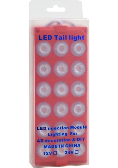 MODUL LED 12V 6W KIRMIZI 18 LEDLİ YANIP SÖNEN 2Lİ PAKET 13960-28