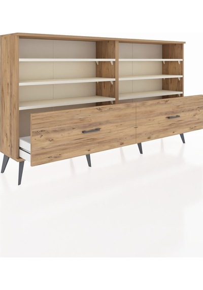Arges Konsol 6 Raflı 2 Çekmeceli 176x30x99 Çam-aytaşı/çam Aytası/atlas Çam - Atlas Çam Arges Konsol 6 Raflı 2 Çekmeceli 176x30x99 Çam-aytaşı/çam Aytası/atlas Çam - Atlas Çam