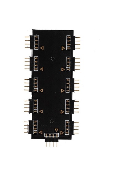 10 Port 4 Pin 12V RGB Şerit LED FAN HUB Splitter Kablo Çoklayıcı