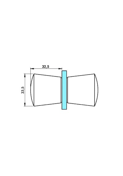 Ayrıntıshop Duşakabin Cam Kapı Kırılmaz Metal Krom Kaplamalı Kulplar 1. Kalite Siyah