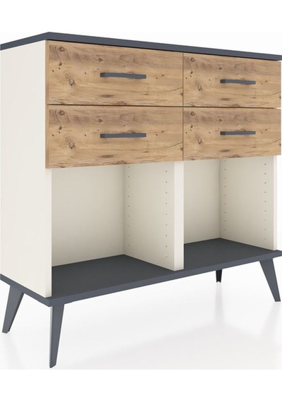 Arges Şifonyer 4 Çekmeceli 88x30x80 Aytaşı-antrasit/çam Antrasit/çam Arges Şifonyer 4 Çekmeceli 88x30x80 Aytaşı-antrasit/çam Antrasit/çam