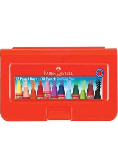 12 Li Pastel Boya Plastik Kutu Çeşitli