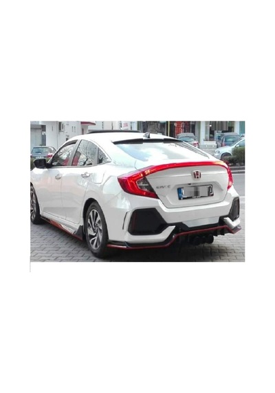 Honda Civic Cam Üstü Yay Spoiler Parlak Siyah Renk Fc5 2016-2021