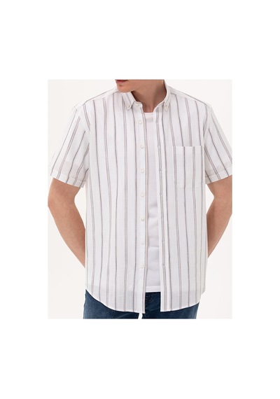 Pierre Cardin Comfort Fit Kısa Kollu Gömlek 50269430-vr033 Çok Renkli