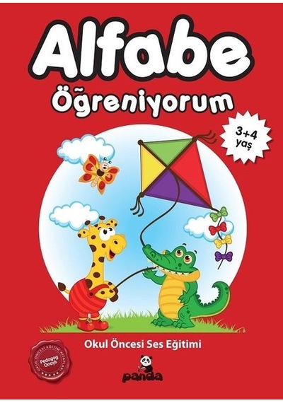 Alfabe Öğreniyorum 3+4 Yaş-Okul Öncesi Ses Eğitimi - Afife Çoruk - Panda