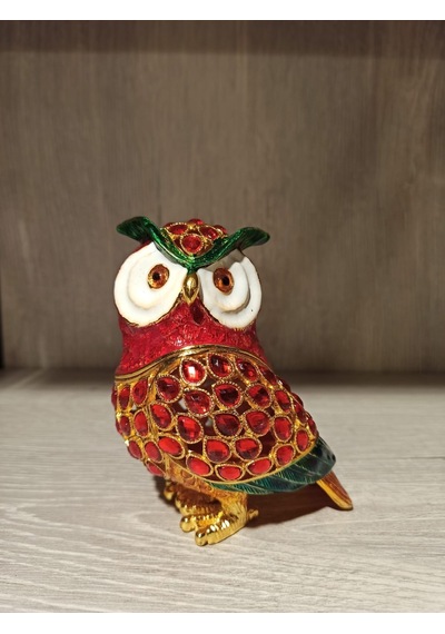 Swarovski Taşlı Baykuş Mücevherlik / Dekoratif Biblo
