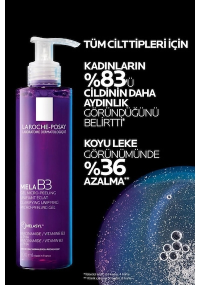 La Roche Posay Mela B3 Koyu Leke Karşıtı Temizleme Jeli 200 ML + Mela B3 Leke Karşıtı Serum 30 ML