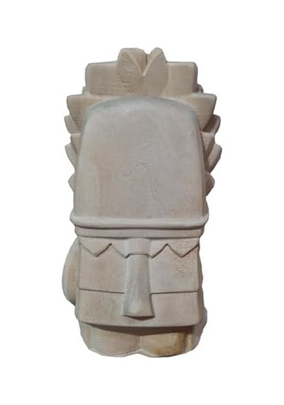 Ahşap Dekoratif Büst Heykeli Maya Totem