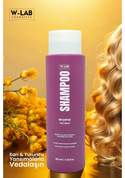 W-Lab Cosmetics Mor Şampuan 400 Ml