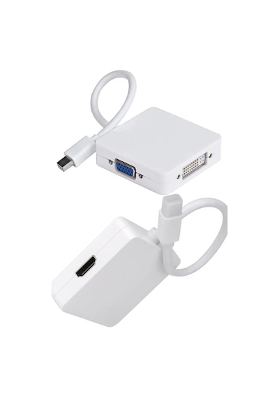 Mini Displayport Dp Hdmı Dvı Vga Adaptörü Mini Combo Dönüştürücü Cihazı Portatif Çevirici