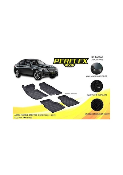 Perflex Pxm-bw10 Paspas 3d Havuzlu X-mat Bmw F10 2011-2014