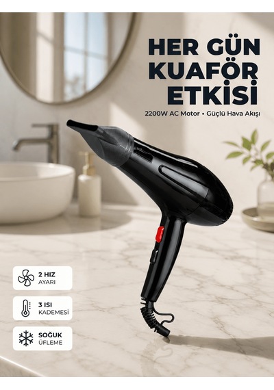 Profesyonel 2200w Saç Kurutma Makinesi Yüksek Performans Aklby-bsva58