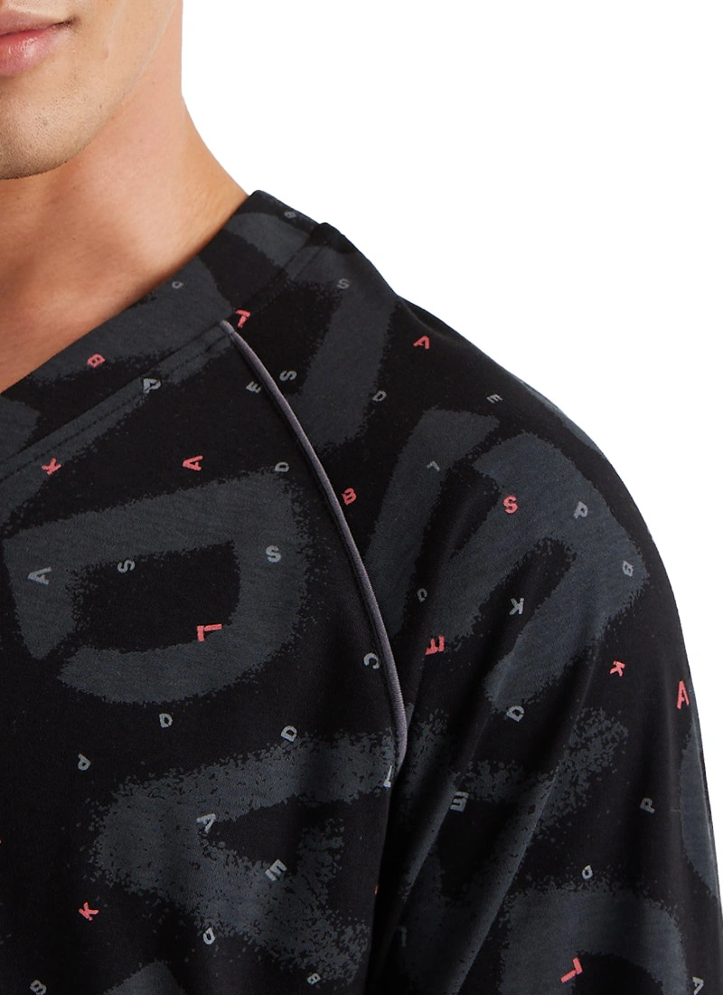 Blackspade Erkek Pijama Takımı 40600 - Desenli Çok Renkli