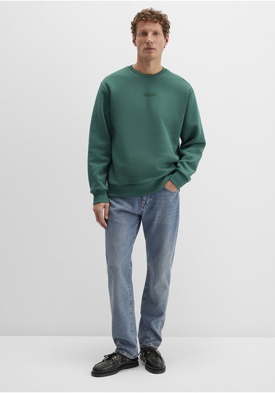 Mavi - Mavi Jeans Detaylı Yeşil Sweatshirt 0s10586-71874 Yeşil
