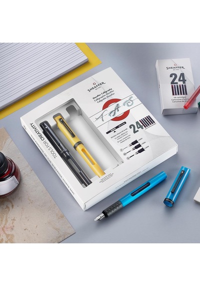 Sheaffer Kaligrafi Dolma Kalem Maxı Set Parlak Siy Üç Renk