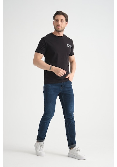 Shooter Sportwear Shooter Erkek Pamuklu T-shirt Premium Kalite Minimal Tasarım Regular Kalıp Siyah