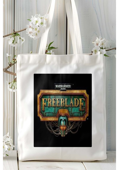 Art Hediye Warhammer 40,000: Freeblade Mobil Oyun Baskılı Omuz Çanta Çift Tafaflı Baskı Kişiye Özel 2 Çok Renkli