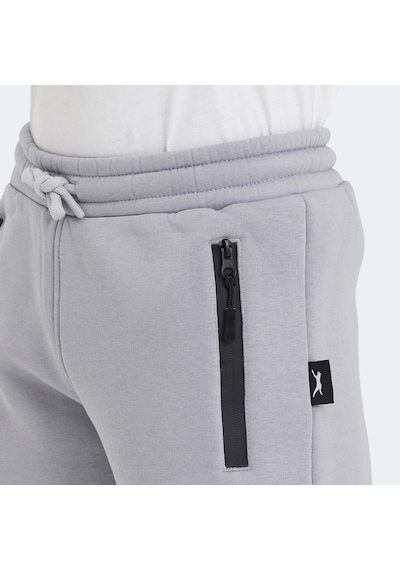 Slazenger  LAMIS Çocuk Fermuar Cepli Taş Gri Eşofman  Altı